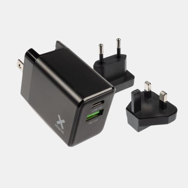 Xtorm Caricabatterie Wireless Pieghevole 2-in-1: Stazione Di Ricarica Da Viaggio Per Smartphone E Apple Watch, 15W, Universale Qi, Magnetico, USB-C, Grigio
